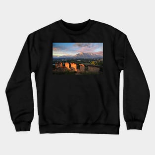 Salzburg Castle sunset Crewneck Sweatshirt